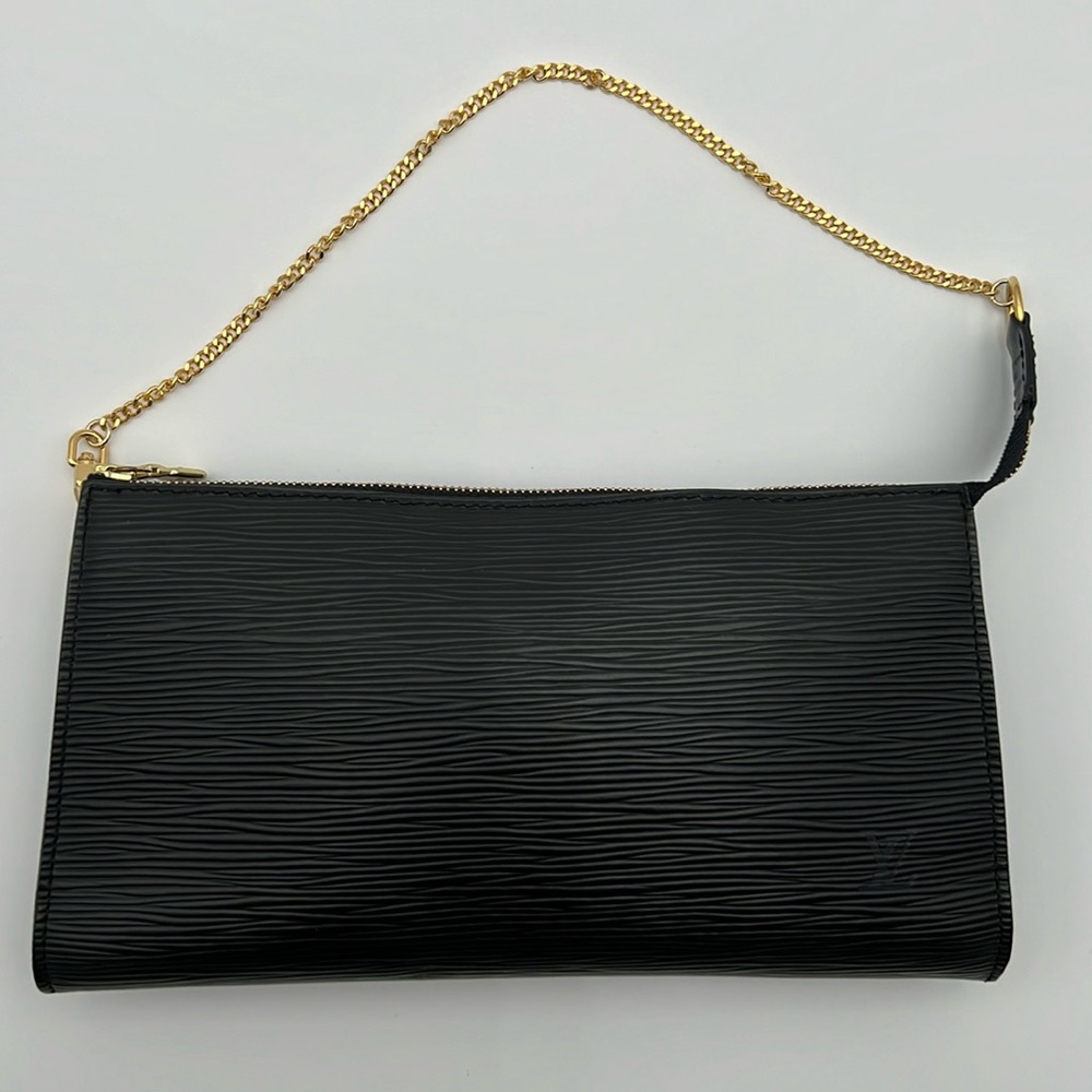 Louis Vuitton Epi Pochette Black #2